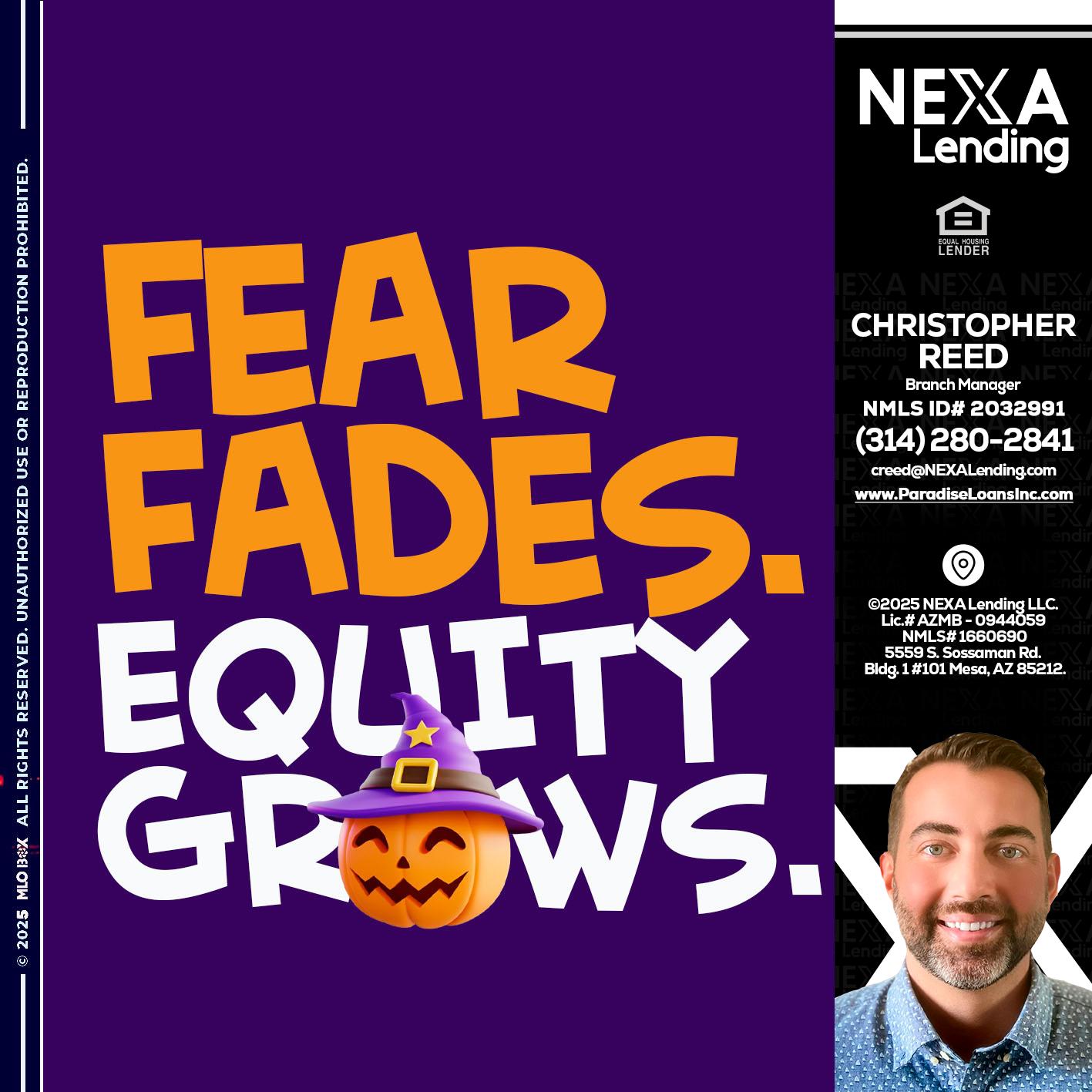 FEAR FADES - Christopher Reed -Branch Manager
