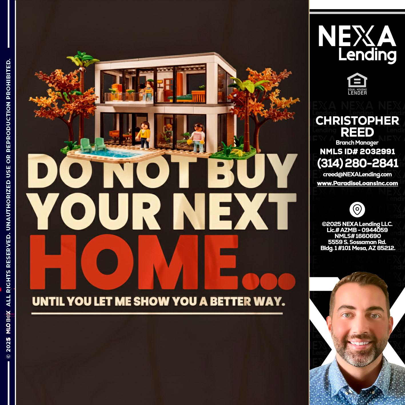 DO NOT BUY - Christopher Reed -Branch Manager
