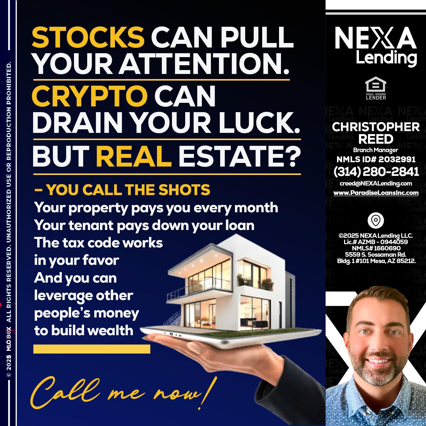 STOCK YOUR - Christopher Reed -Branch Manager