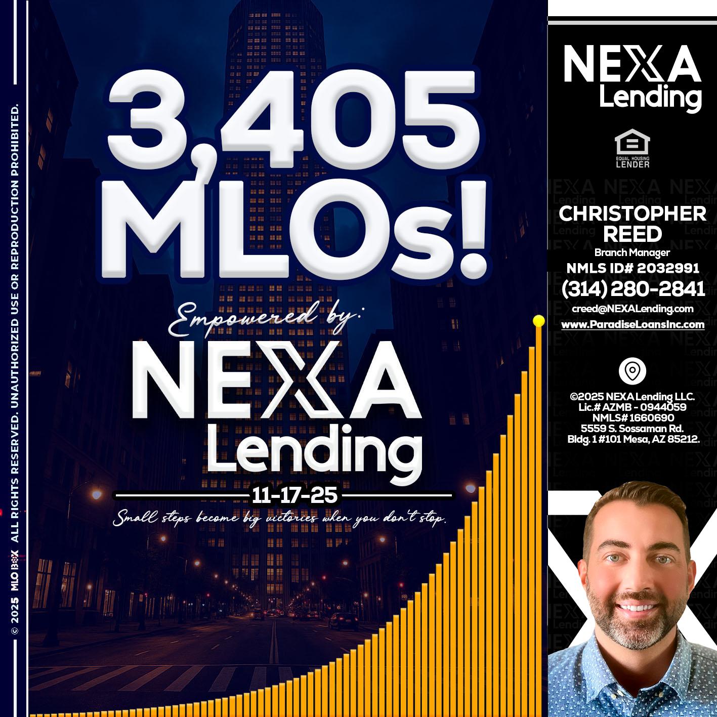 3405 MLOs - Christopher Reed -Branch Manager
