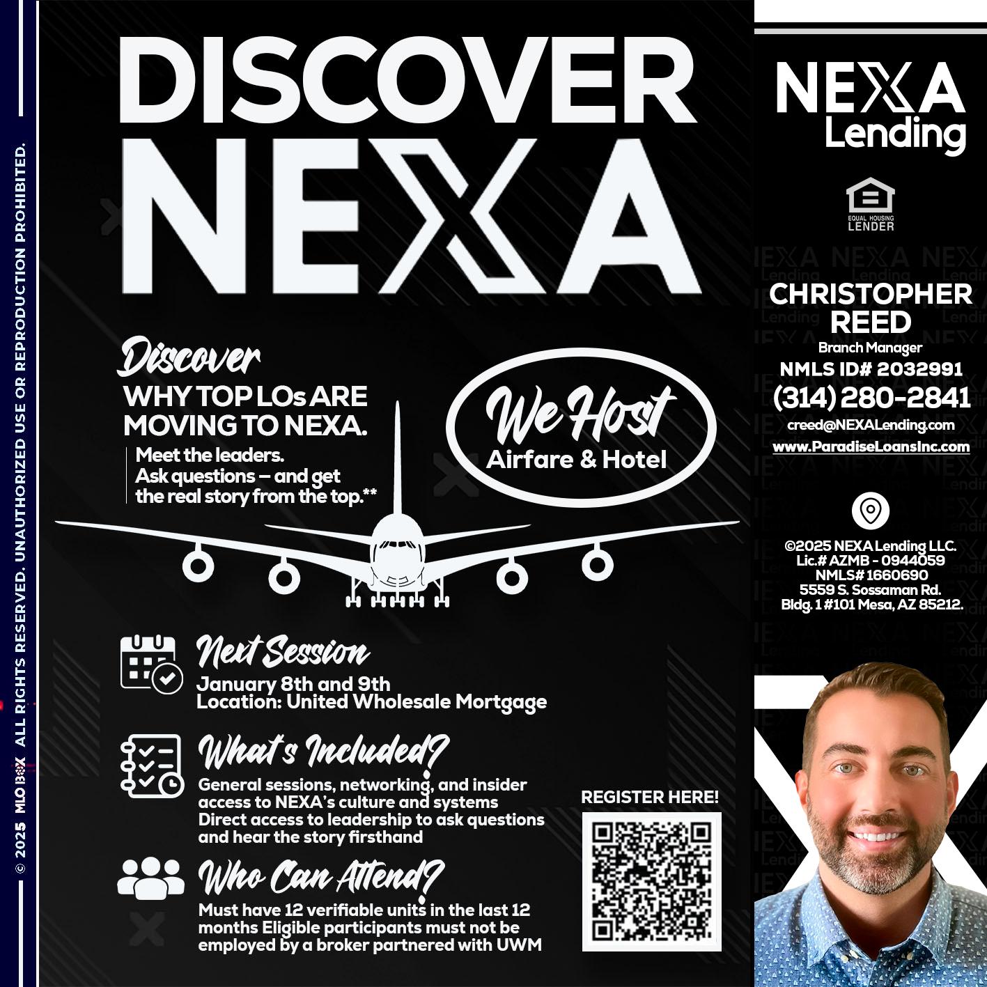 DISCOVER NEXA - Christopher Reed -Branch Manager