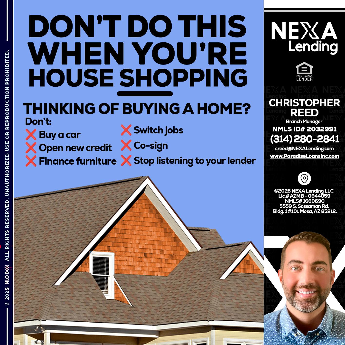 DONT DO THIS - Christopher Reed -Branch Manager