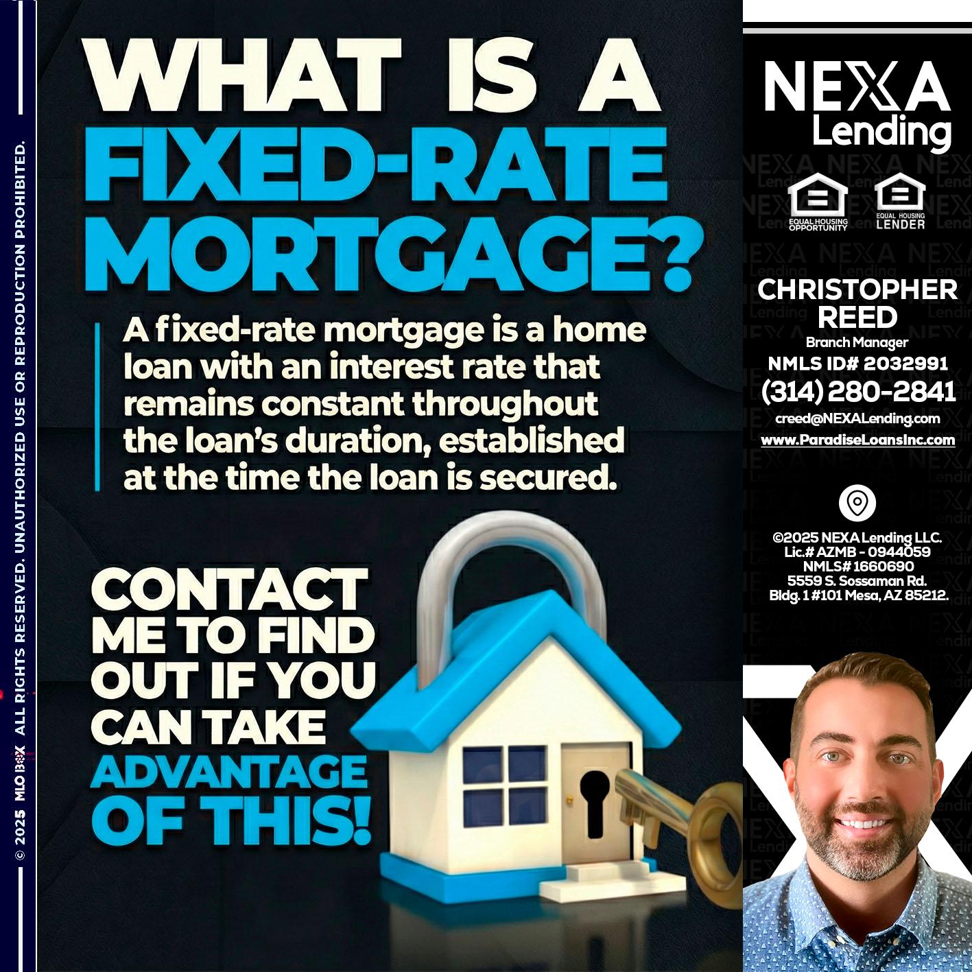 WHAT IS  A FIXED - Christopher Reed -Branch Manager