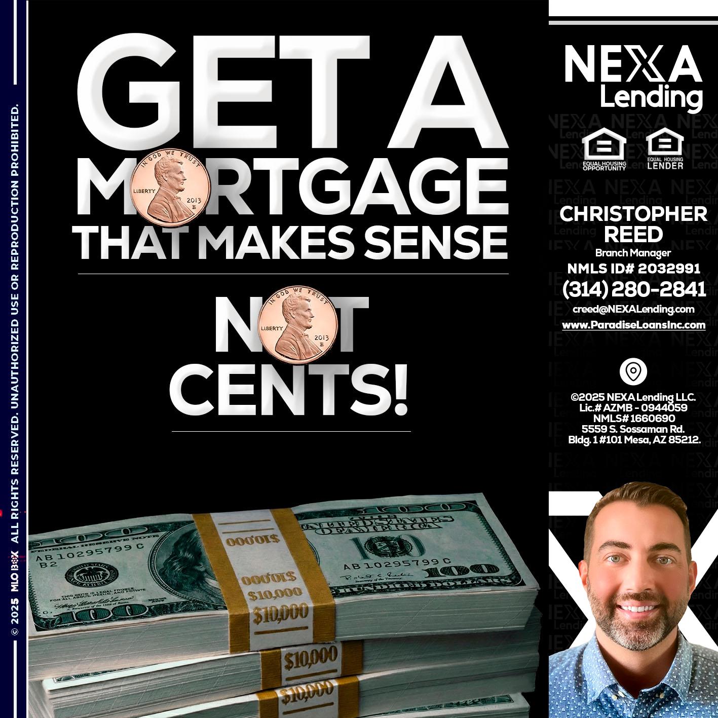get a mortgage - Christopher Reed -Branch Manager
