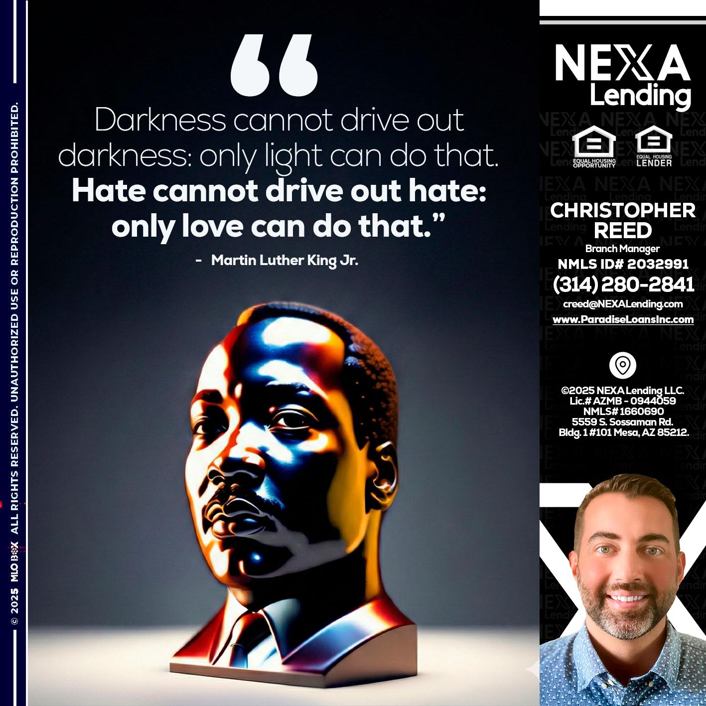 MLK 2026 - Christopher Reed -Branch Manager