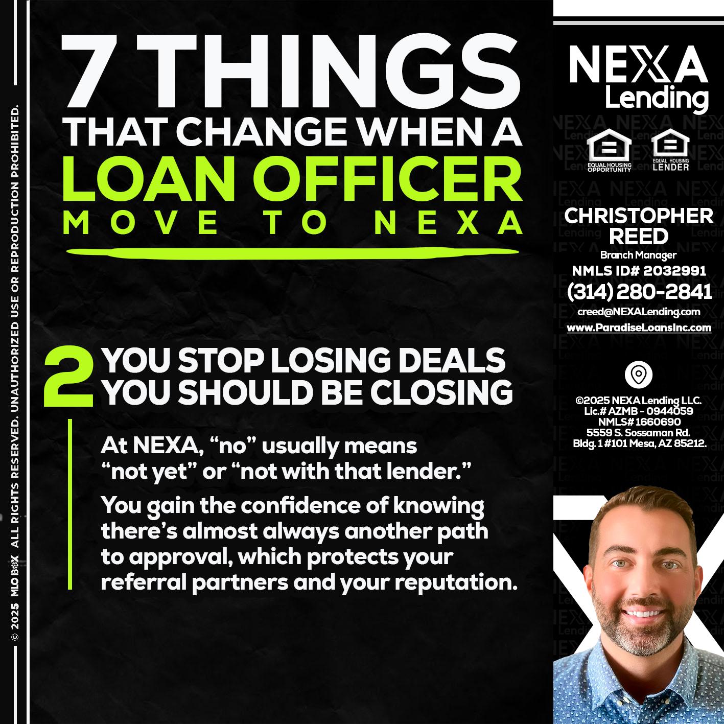 7 THINGS (2) - Christopher Reed -Branch Manager