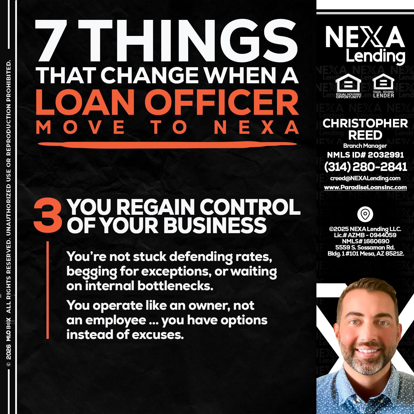 7 things (3) - Christopher Reed -Branch Manager