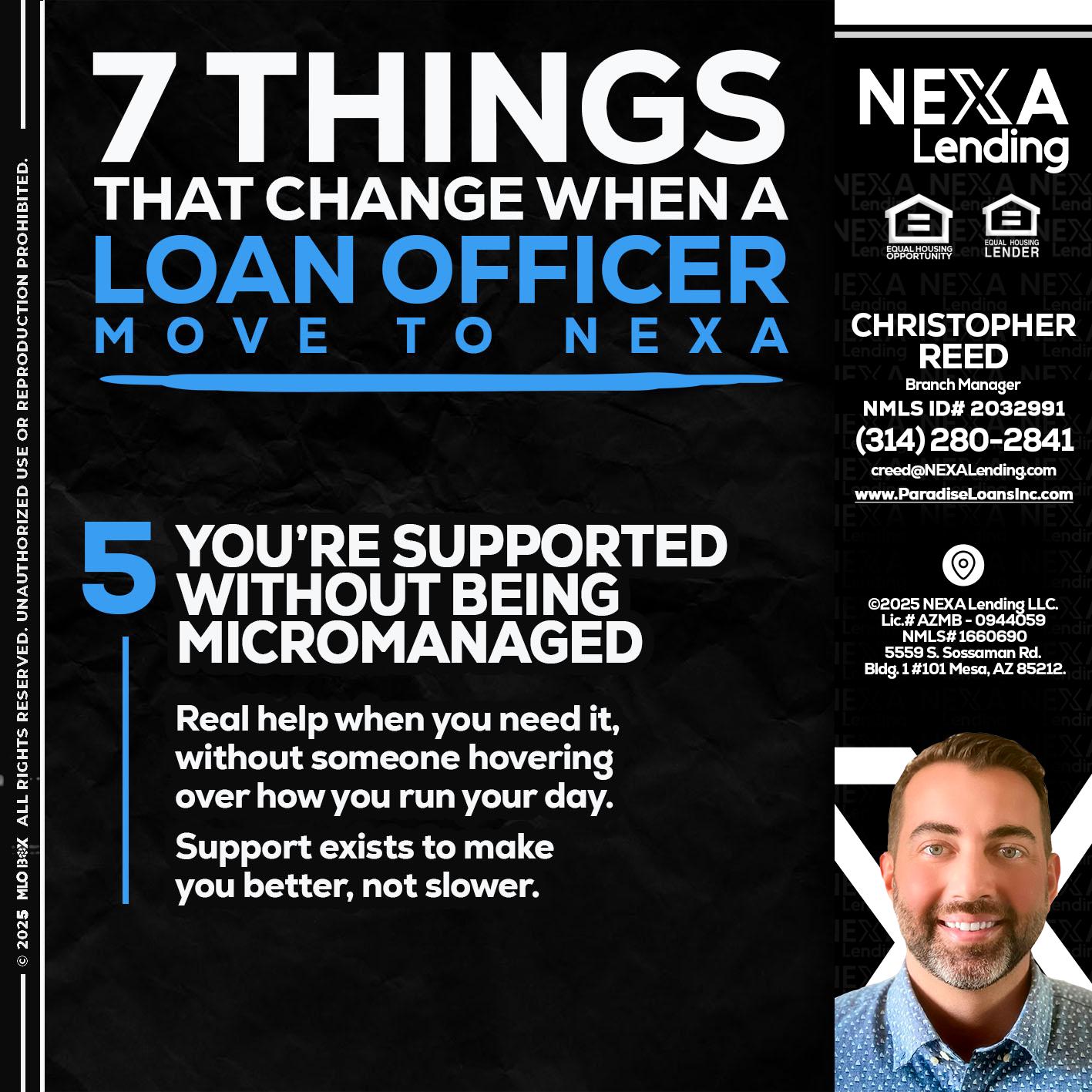 7 THINGS (5) - Christopher Reed -Branch Manager