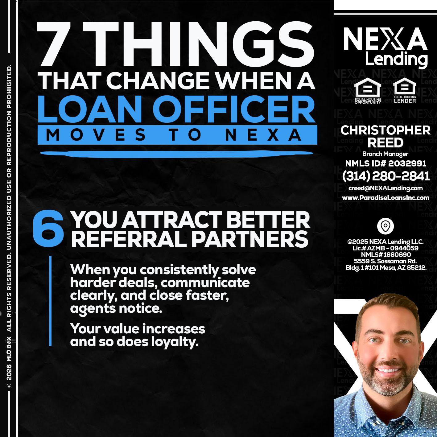 7 THINGS (6) - Christopher Reed -Branch Manager