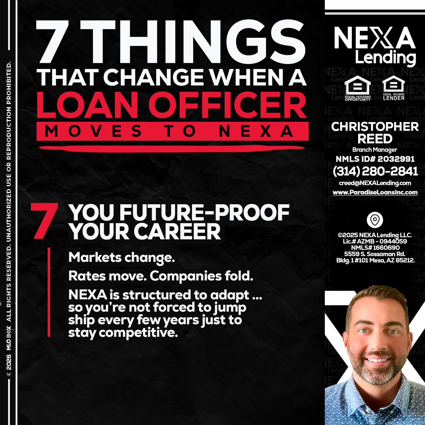 7 THINGS (7) - Christopher Reed -Branch Manager