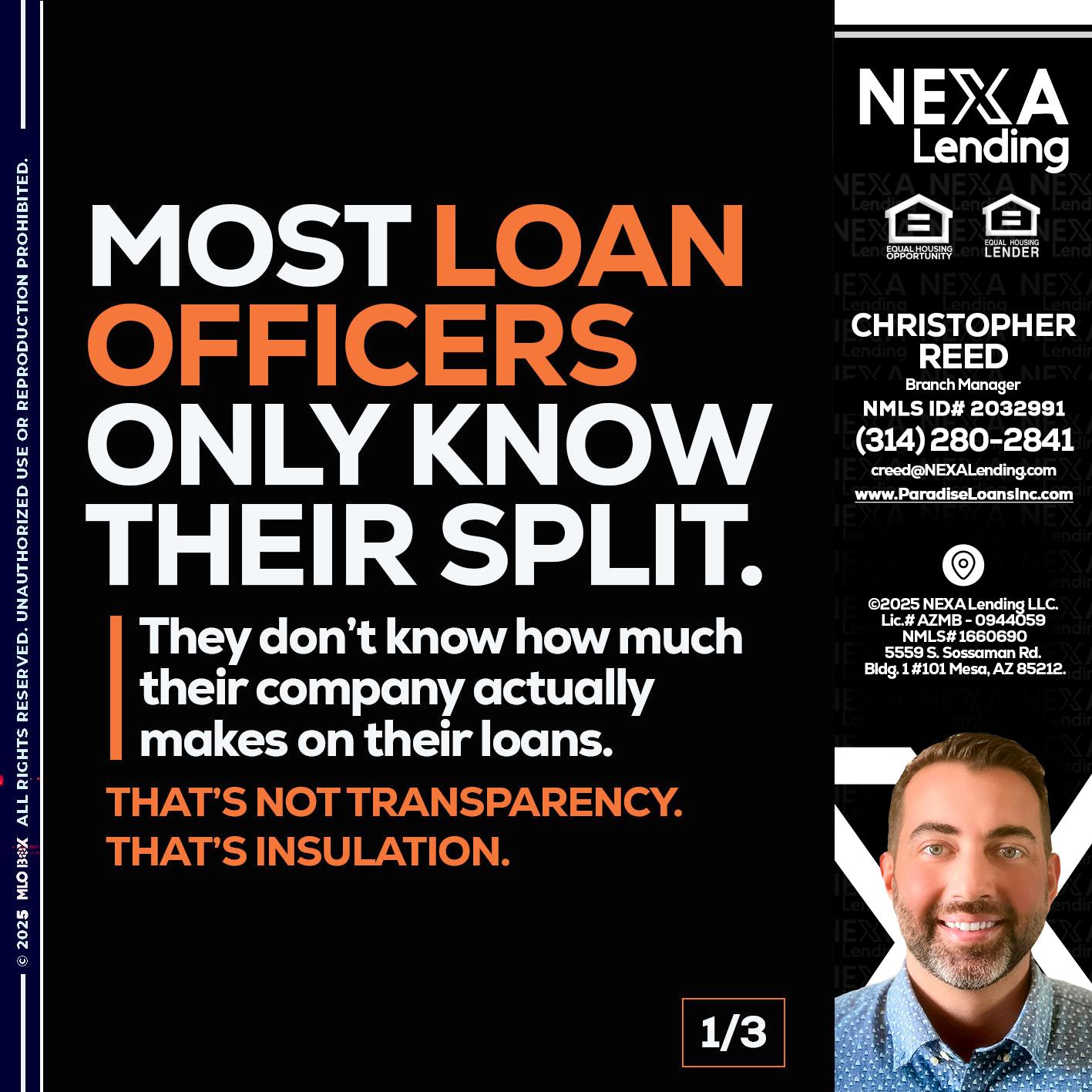 1 OF 3 - Christopher Reed -Branch Manager