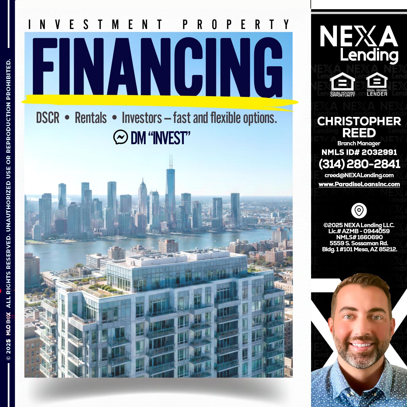 FINANCING - Christopher Reed -Branch Manager