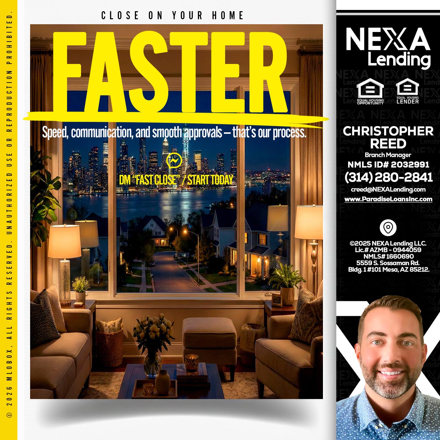 FASTER - Christopher Reed -Branch Manager
