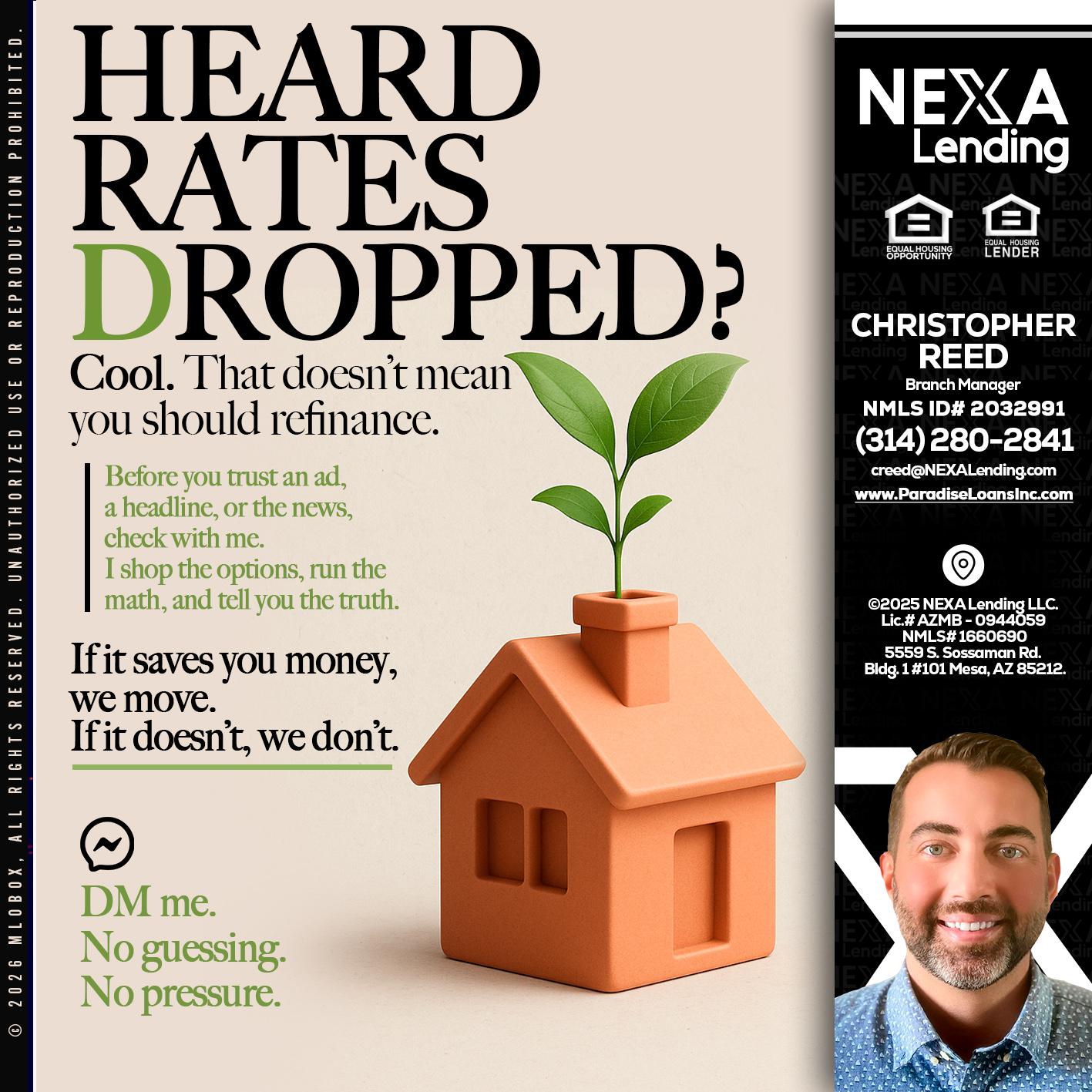 HEARD RATES - Christopher Reed -Branch Manager