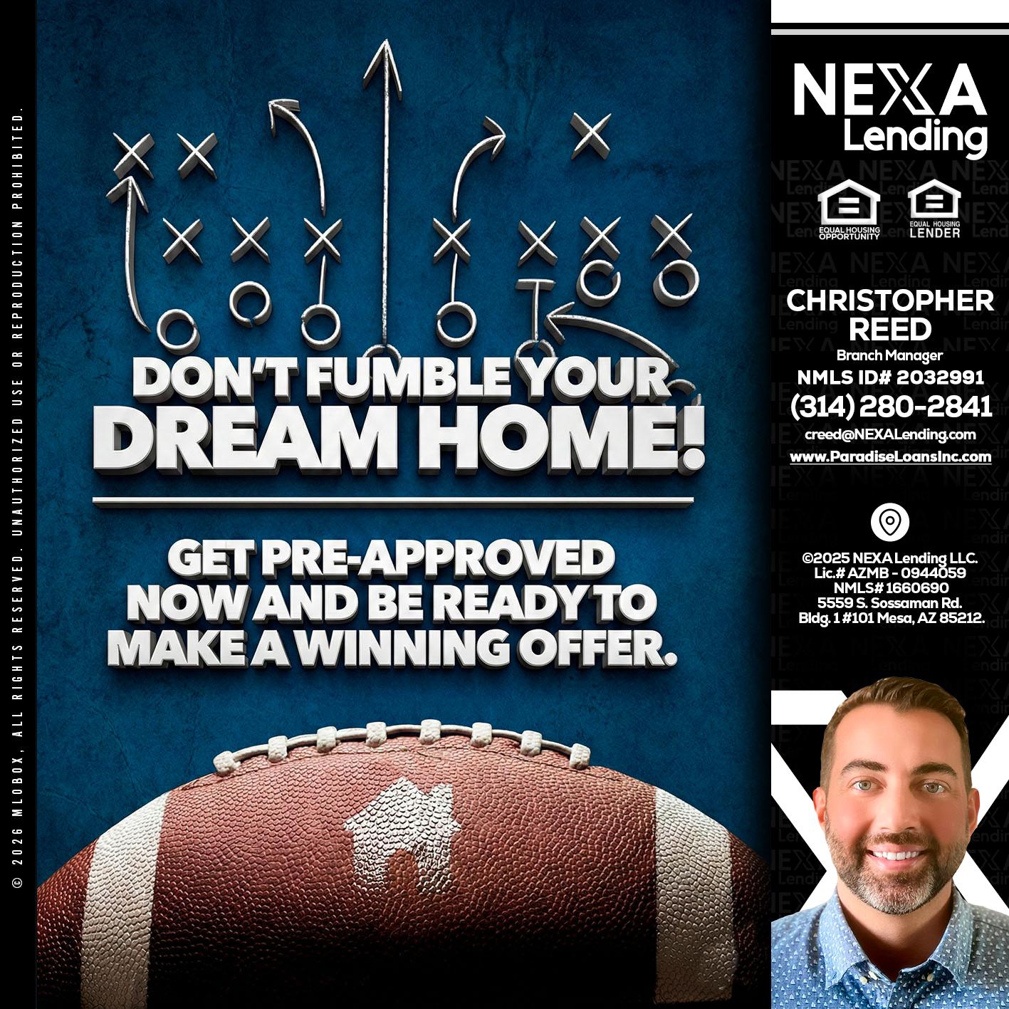 dont fumble - Christopher Reed -Branch Manager