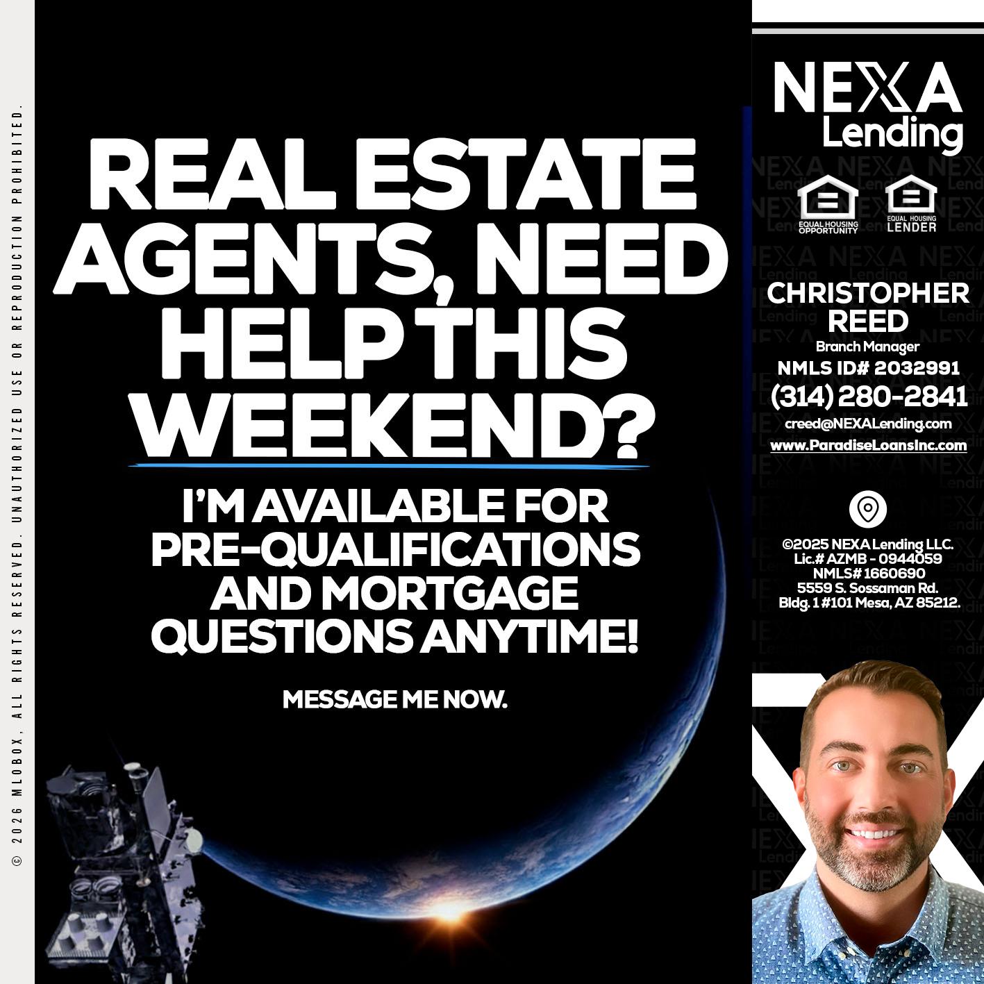 REAL ESTATE AGENTS - Christopher Reed -Branch Manager