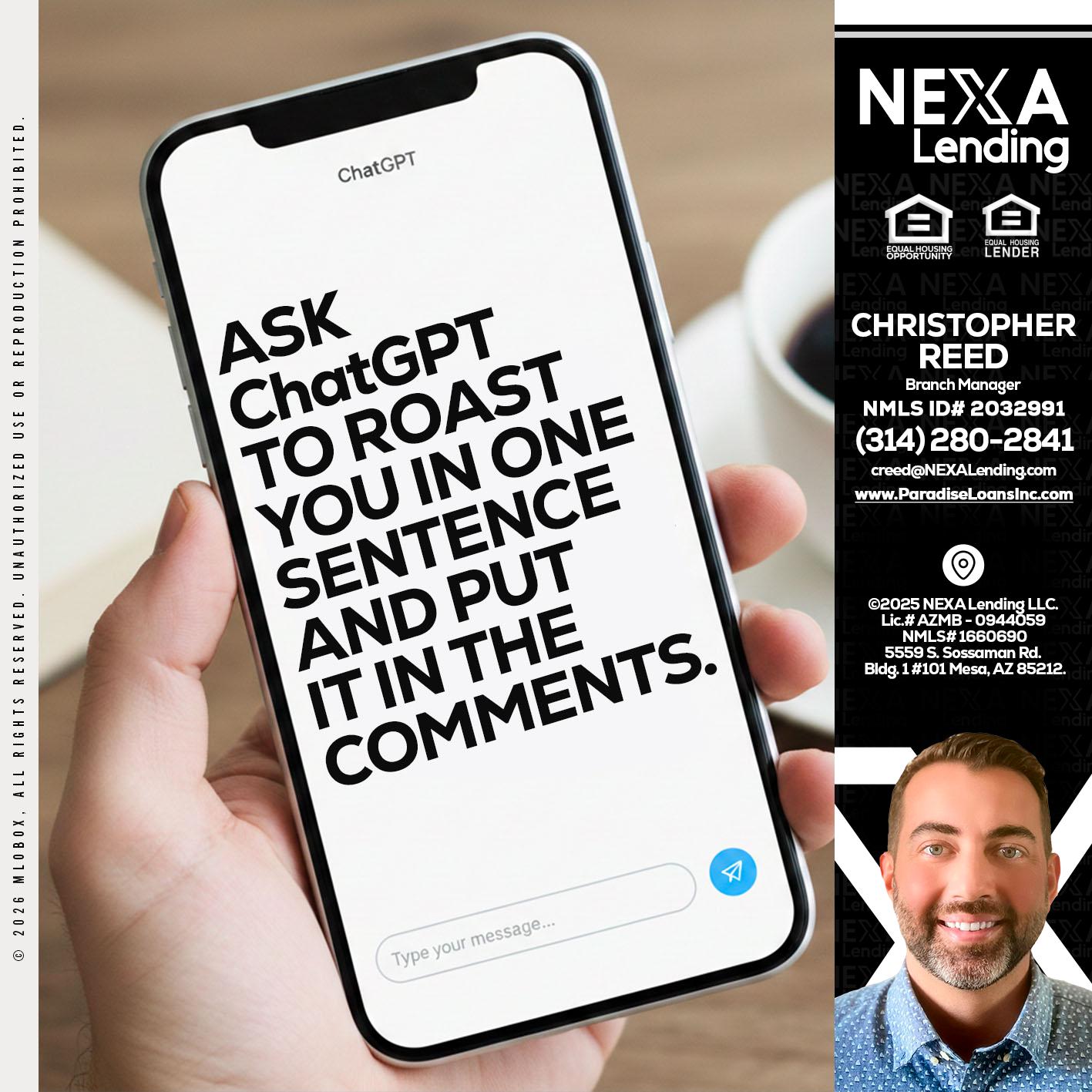 ask chatgpt - Christopher Reed -Branch Manager