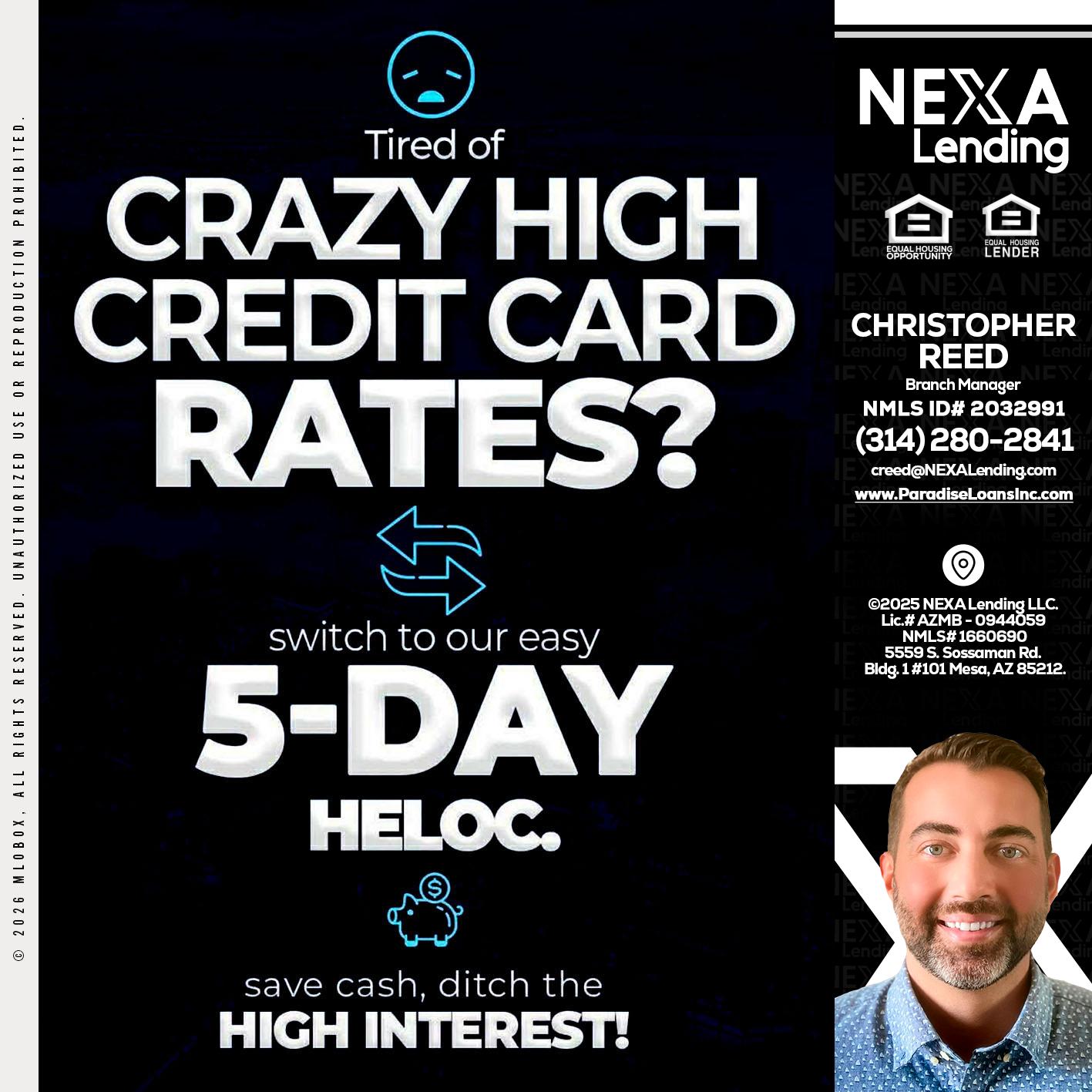 CRAZY HIGH - Christopher Reed -Branch Manager