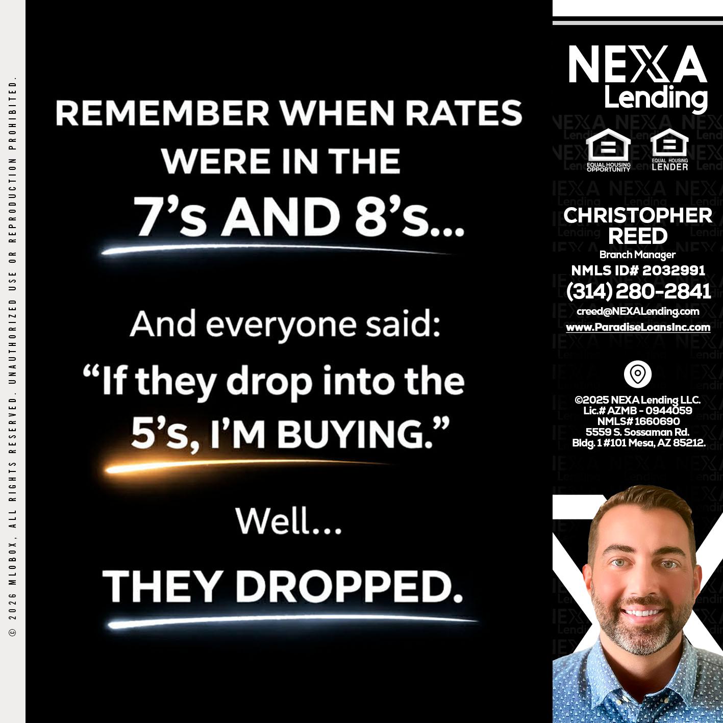 REMEMBER WHEN - Christopher Reed -Branch Manager