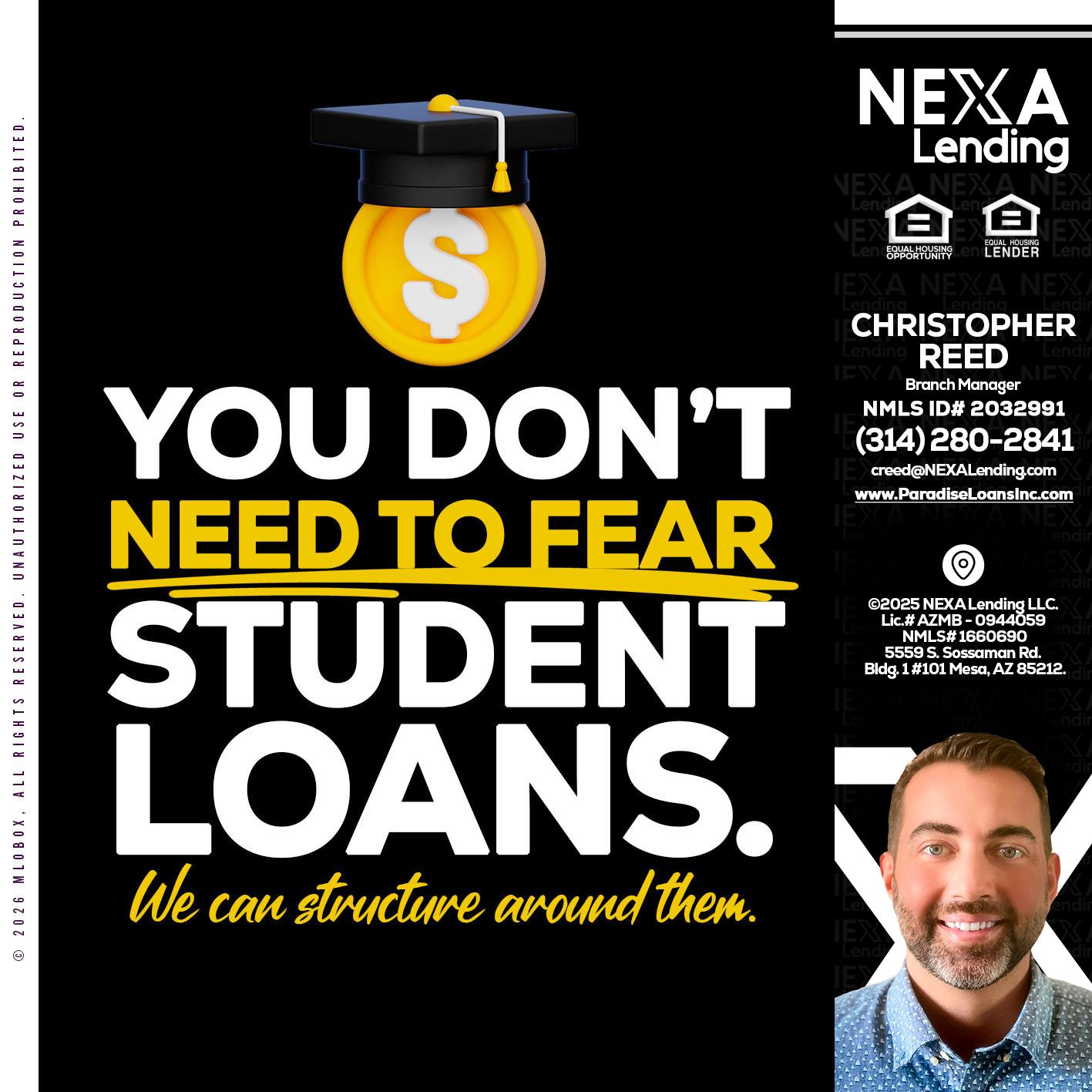 YOU DONT NEED - Christopher Reed -Branch Manager
