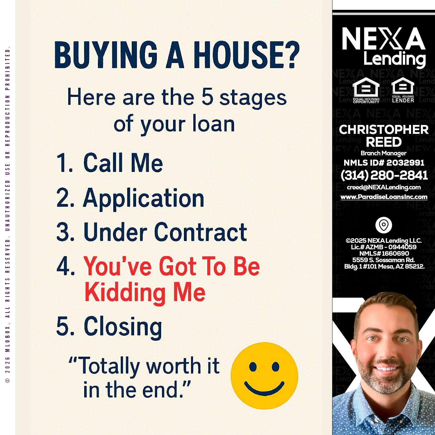 BUYING A HOUSE - Christopher Reed -Branch Manager