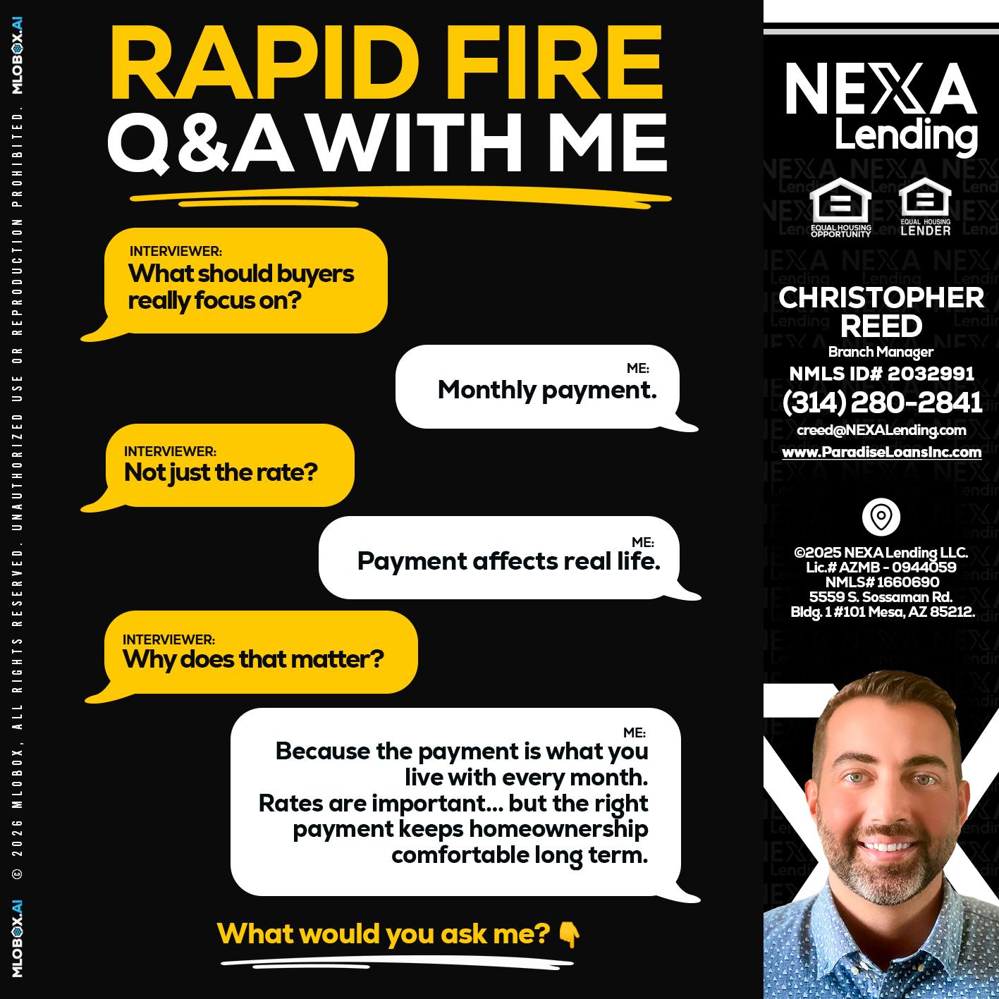 RAPID FIRE Q&A - Christopher Reed -Branch Manager
