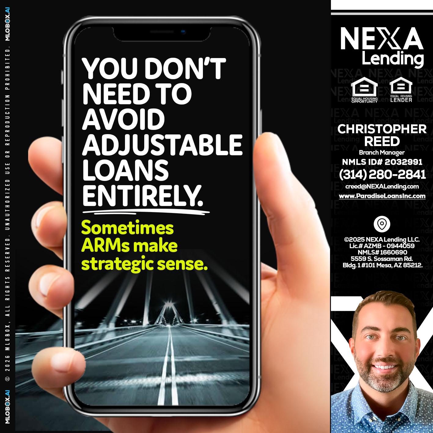 YOU DONT NEED - Christopher Reed -Branch Manager