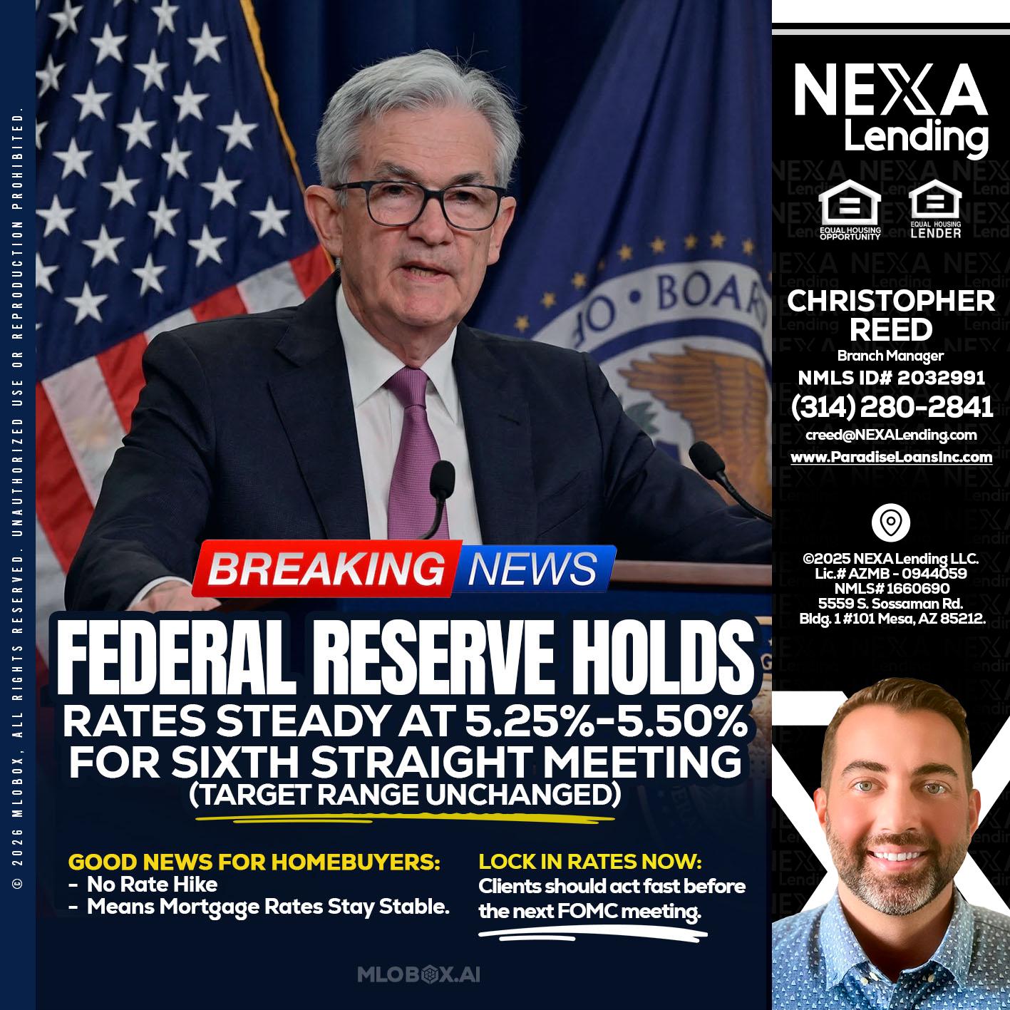 federal reserve - Christopher Reed -Branch Manager