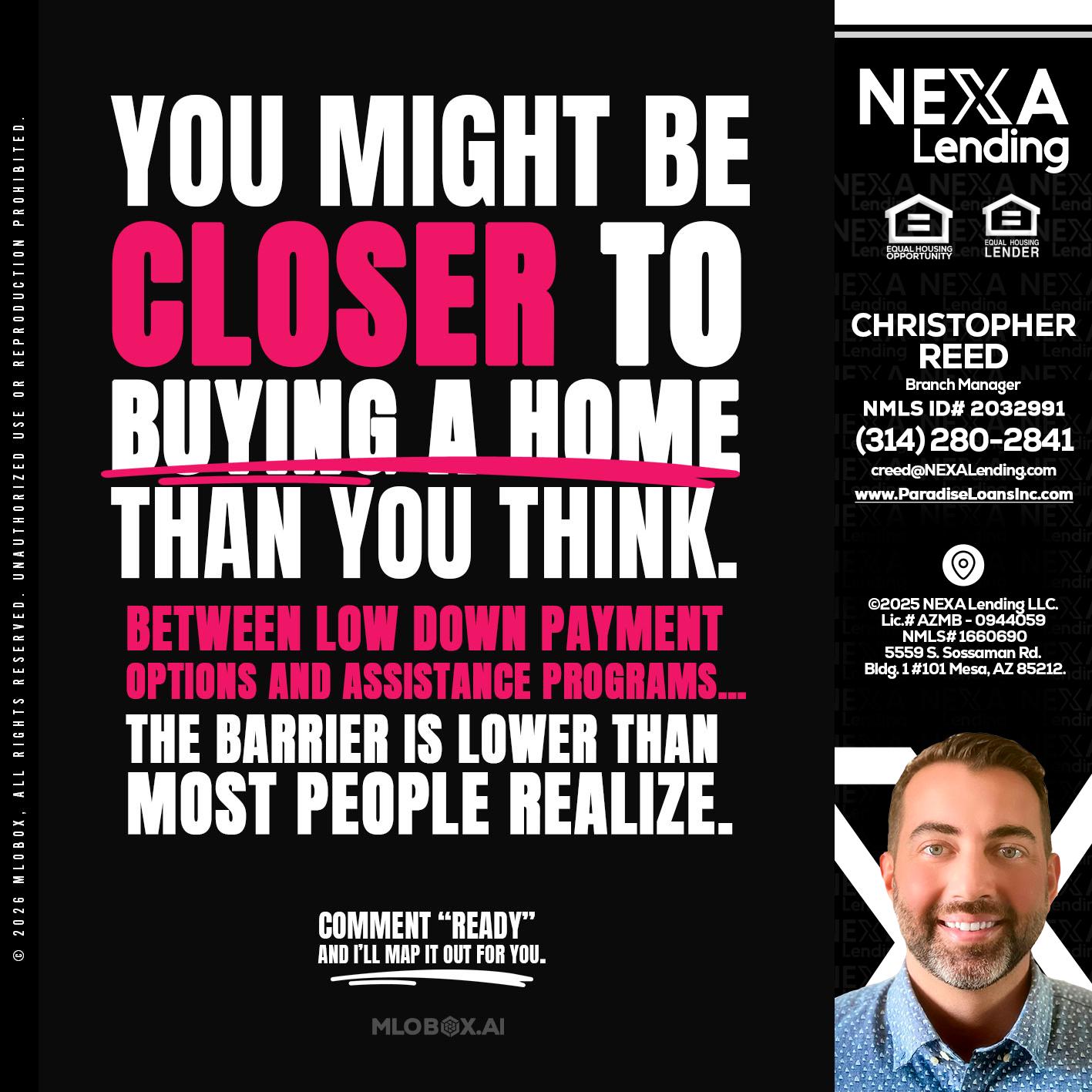 YOU MIGHT BE - Christopher Reed -Branch Manager