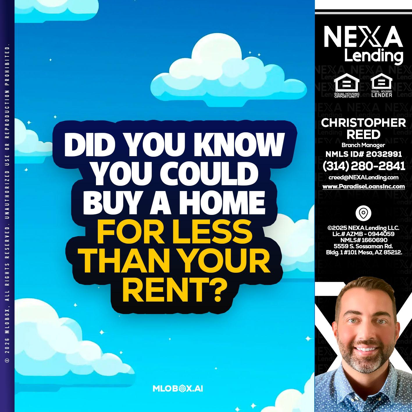 DID YOU KNOW - Christopher Reed -Branch Manager