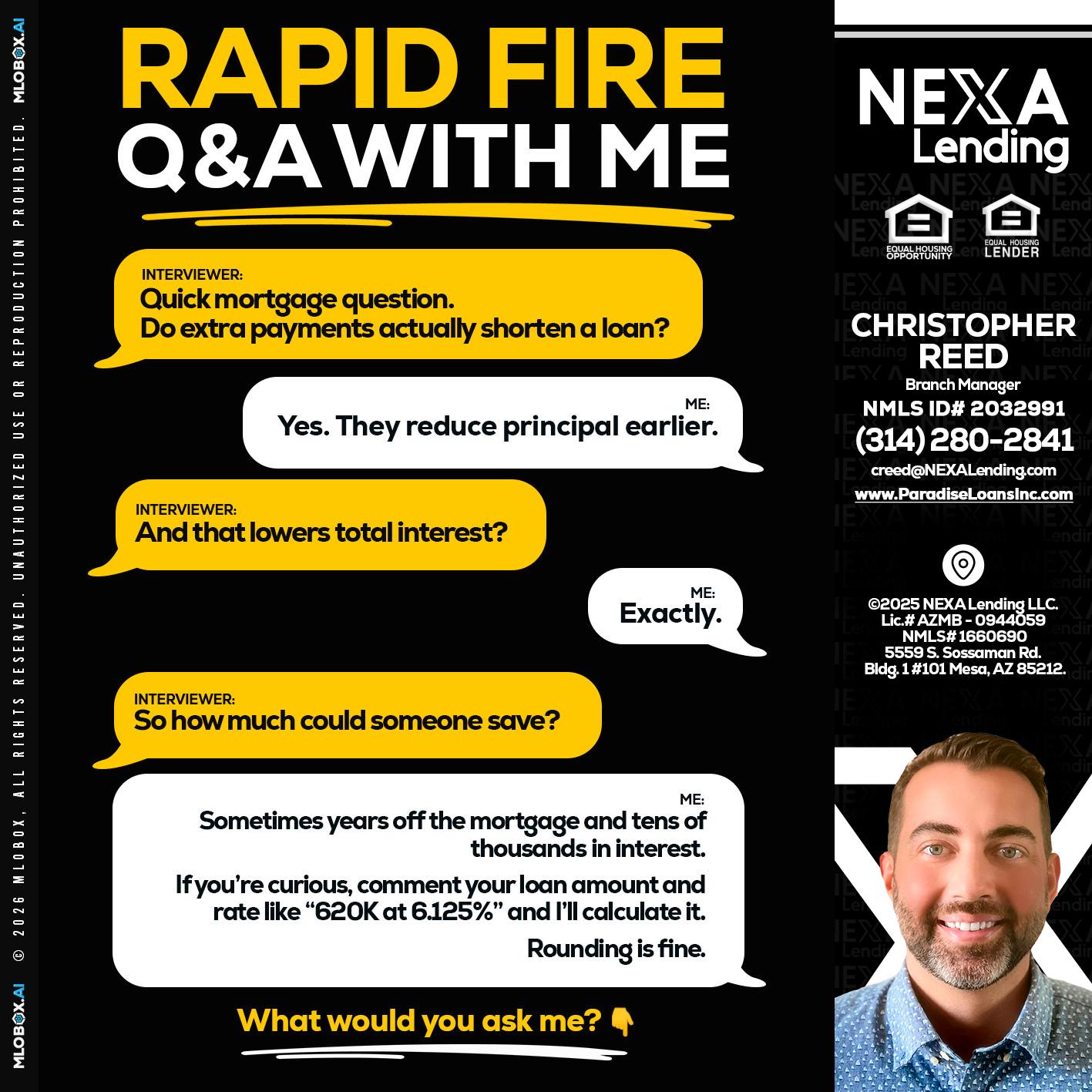 RAPID FIRE QA - Christopher Reed -Branch Manager