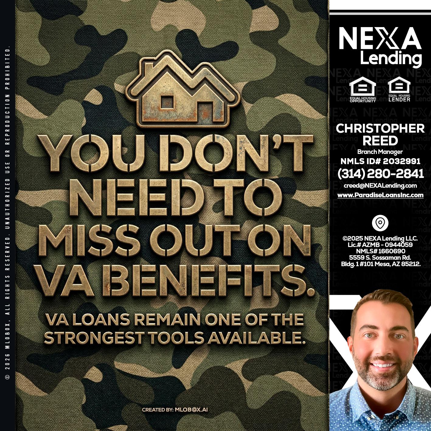 you don't need - Christopher Reed -Branch Manager