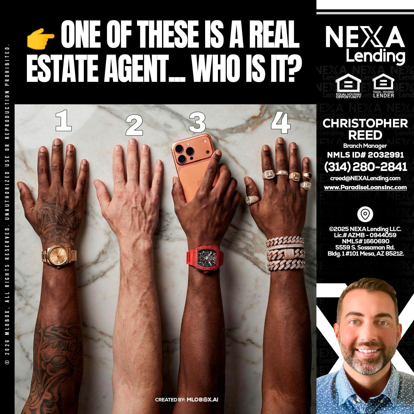 ONE OF THESE - Christopher Reed -Branch Manager