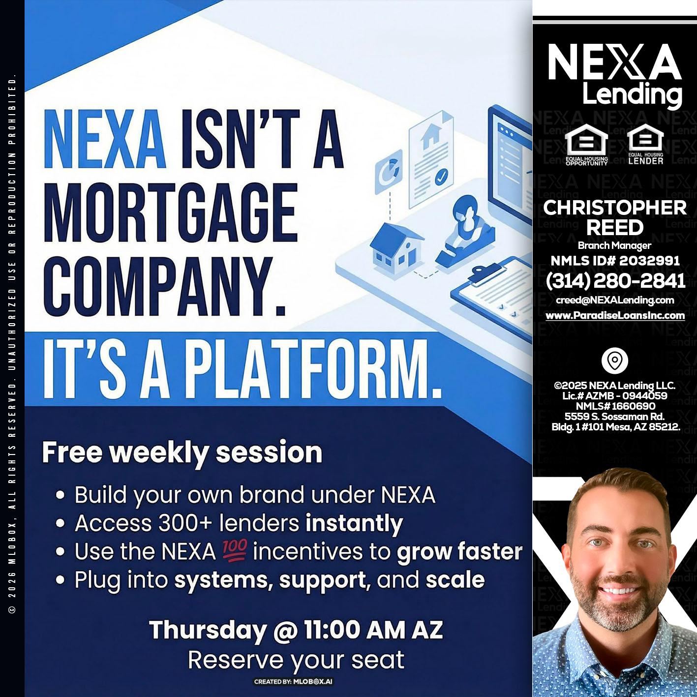 NEXA ISNT - Christopher Reed -Branch Manager