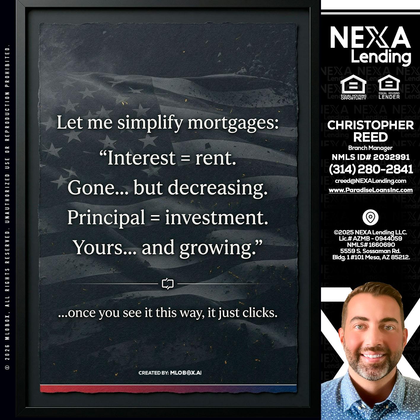 LET ME SIMPLIFY - Christopher Reed -Branch Manager