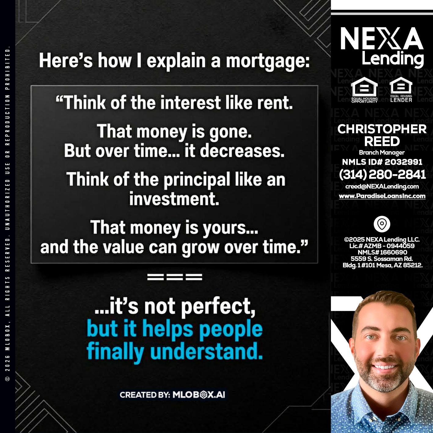 HERES NOW - Christopher Reed -Branch Manager