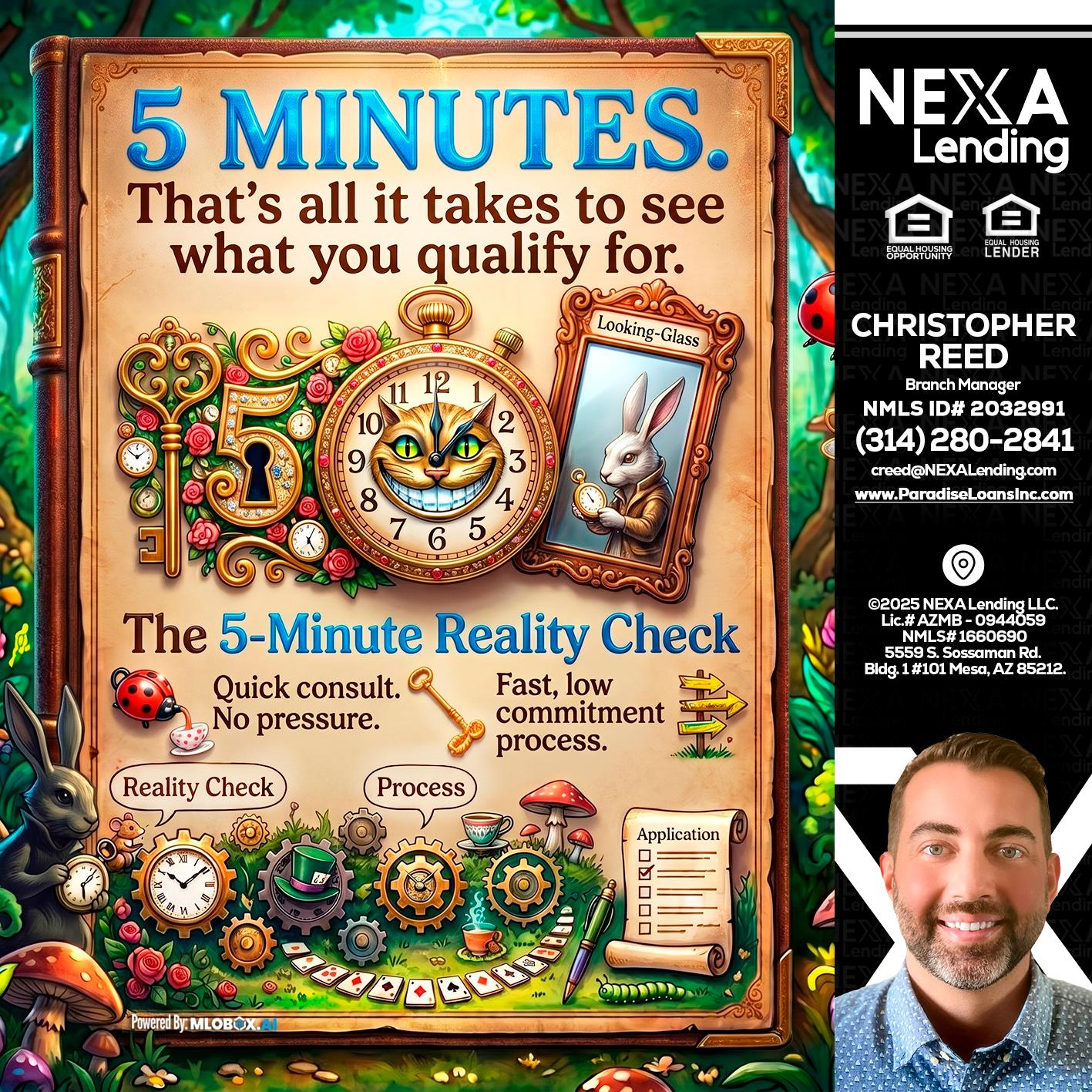 Reality Check! - Christopher Reed -Branch Manager