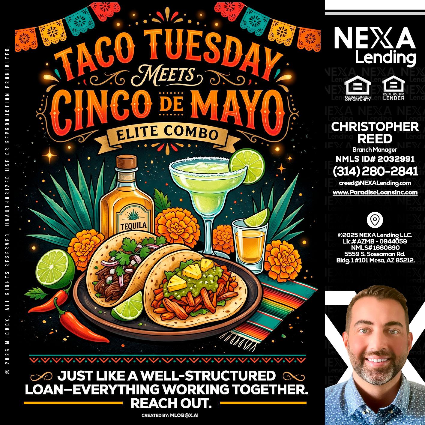 TACO TUESDAY - Christopher Reed -Branch Manager
