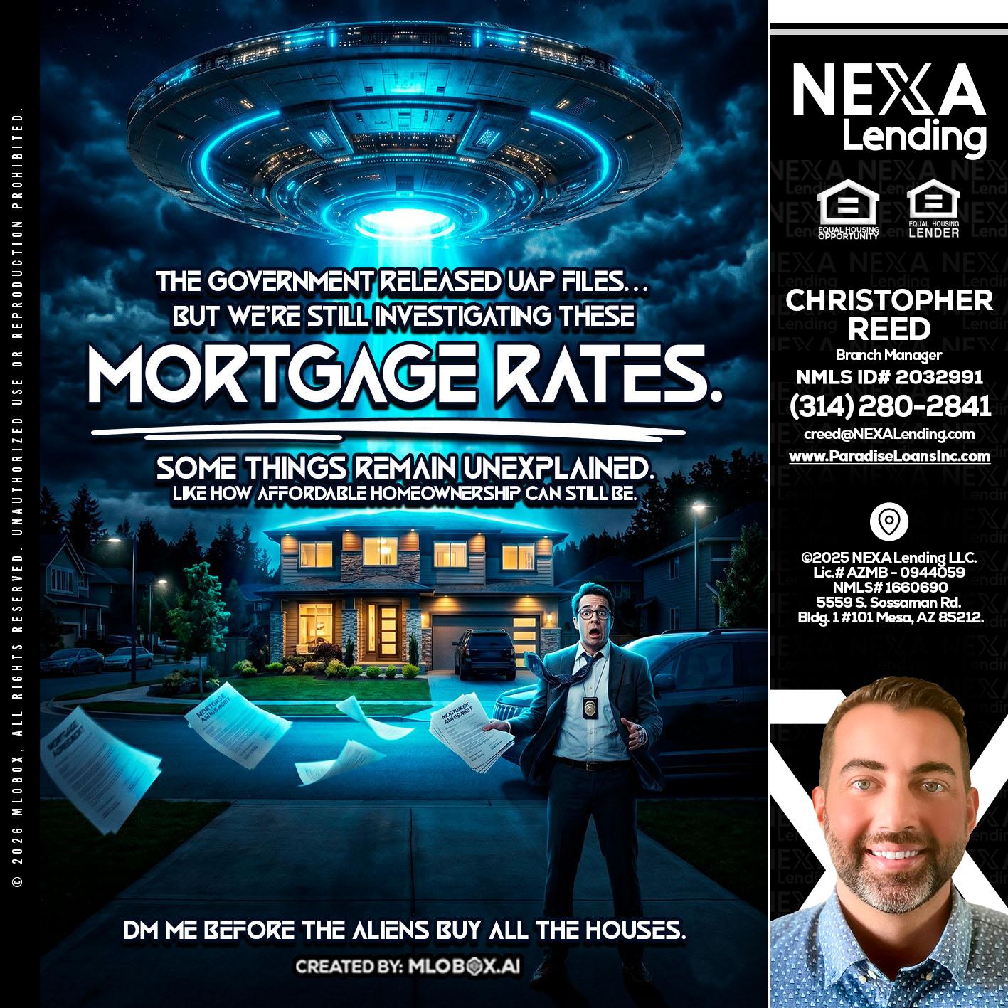 MORTGAGE RATES - Christopher Reed -Branch Manager