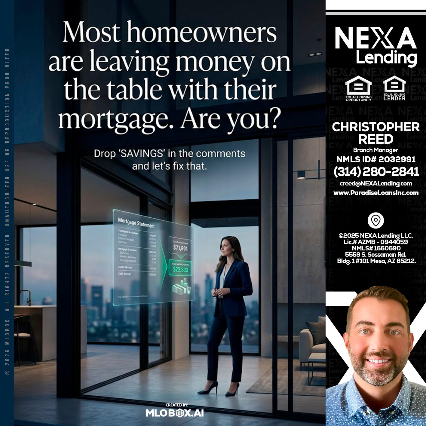 MOST OWNERS - Christopher Reed -Branch Manager