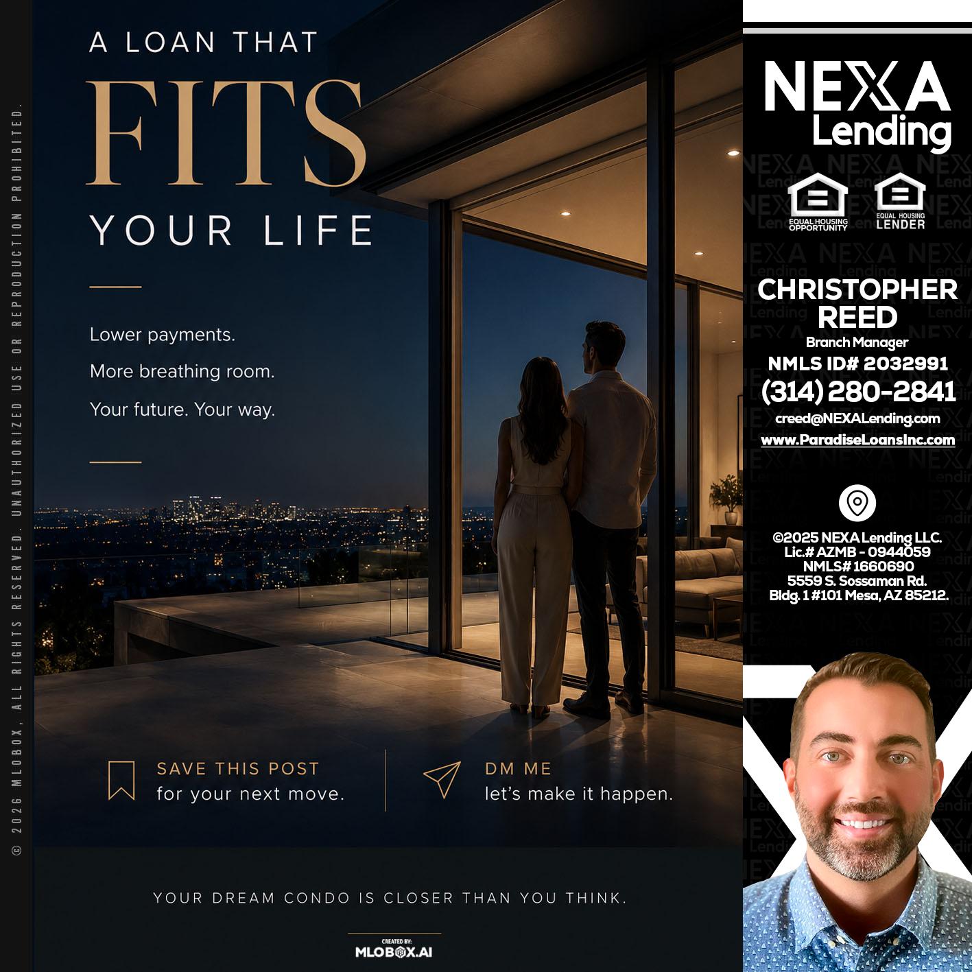 LOANS THAT FIT - Christopher Reed -Branch Manager