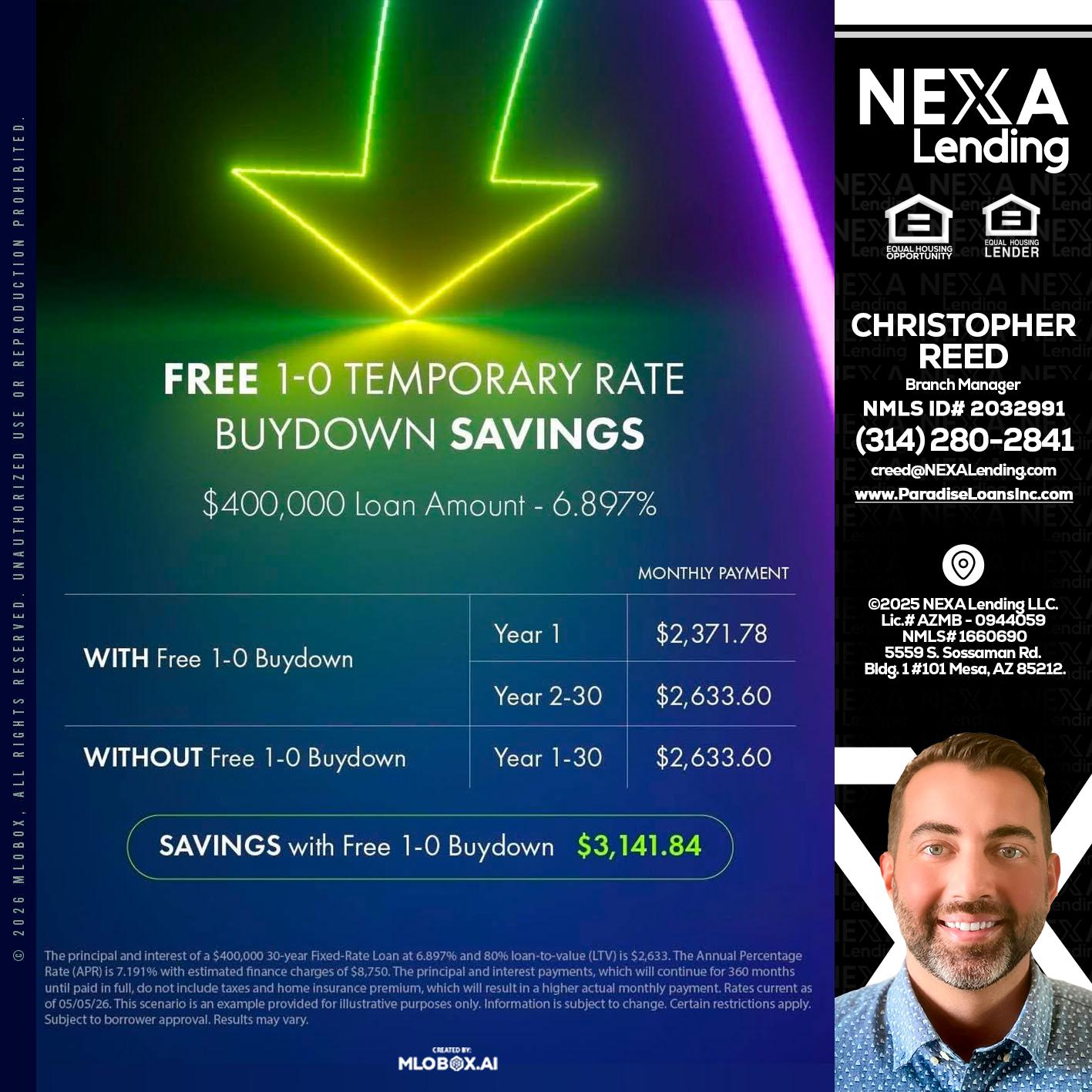BUYDOWN - Christopher Reed -Branch Manager