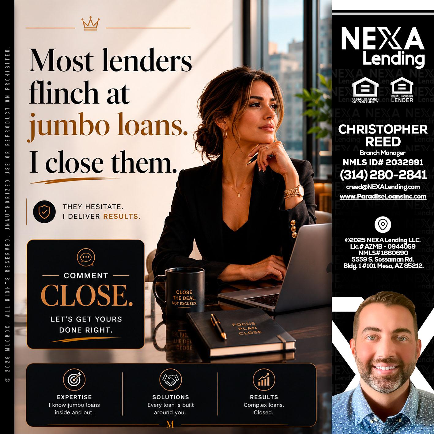 most lenders - Christopher Reed -Branch Manager