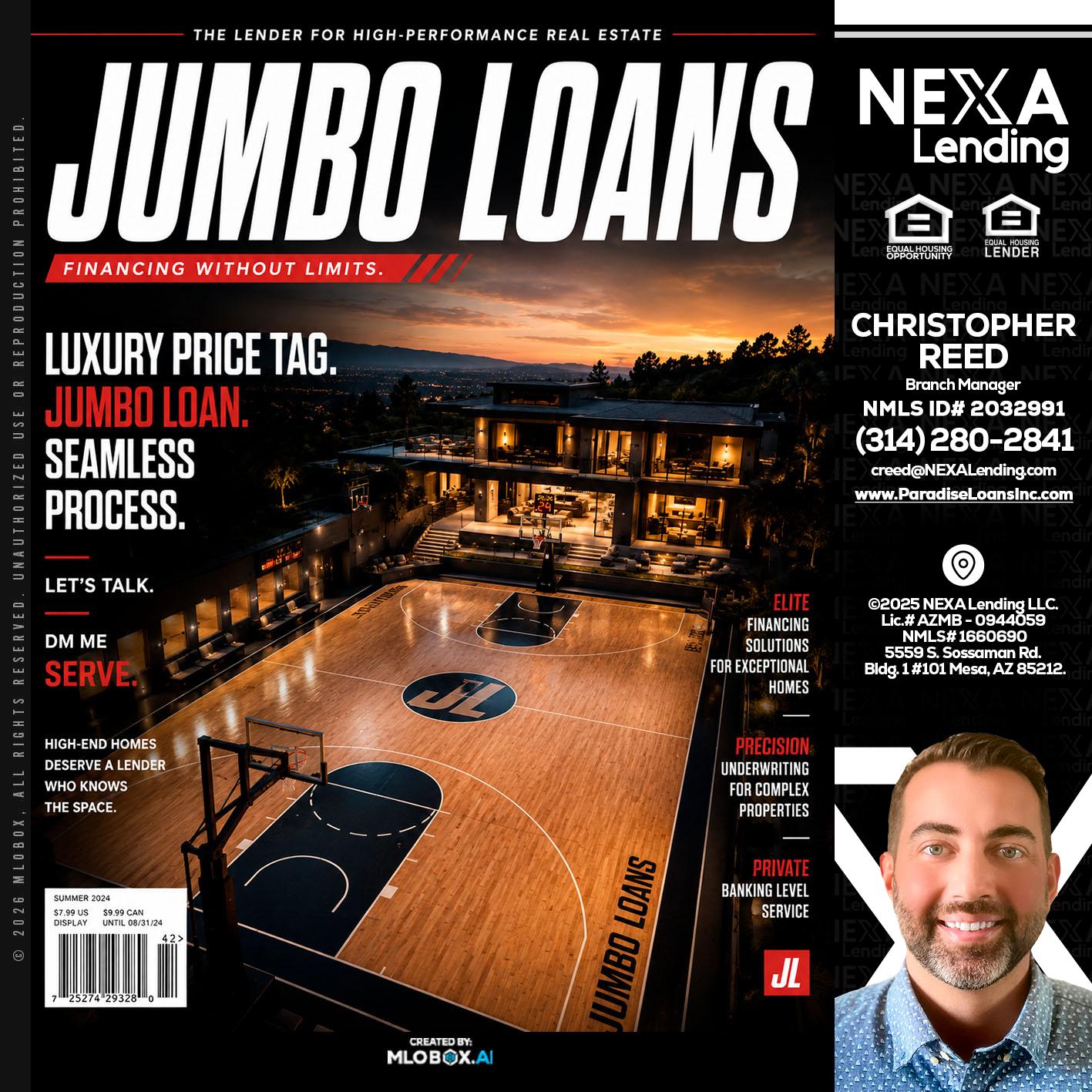 JUMBO LOANS - Christopher Reed -Branch Manager