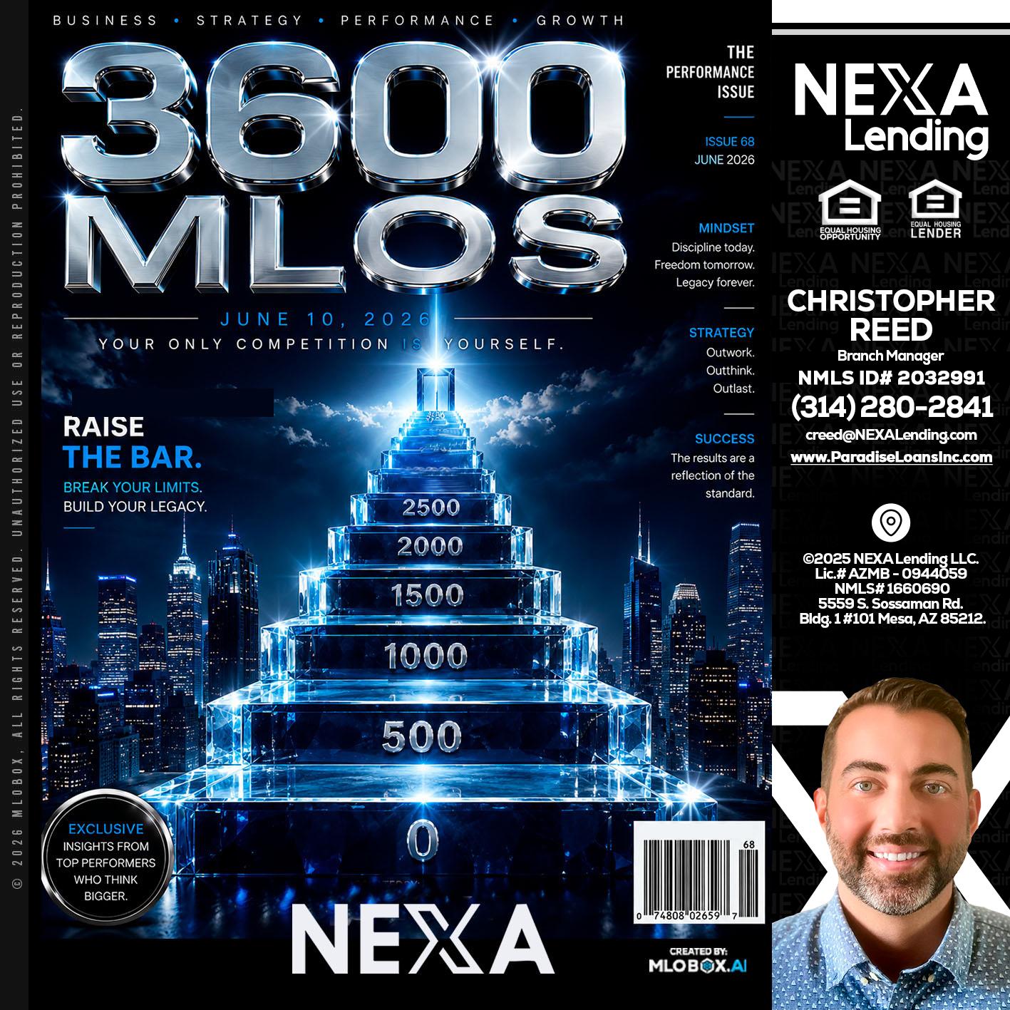 3600 MLOs - Christopher Reed -Branch Manager