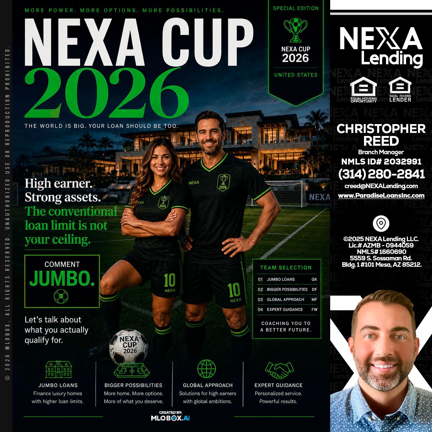 NEXA CUP 2026 - Christopher Reed -Branch Manager