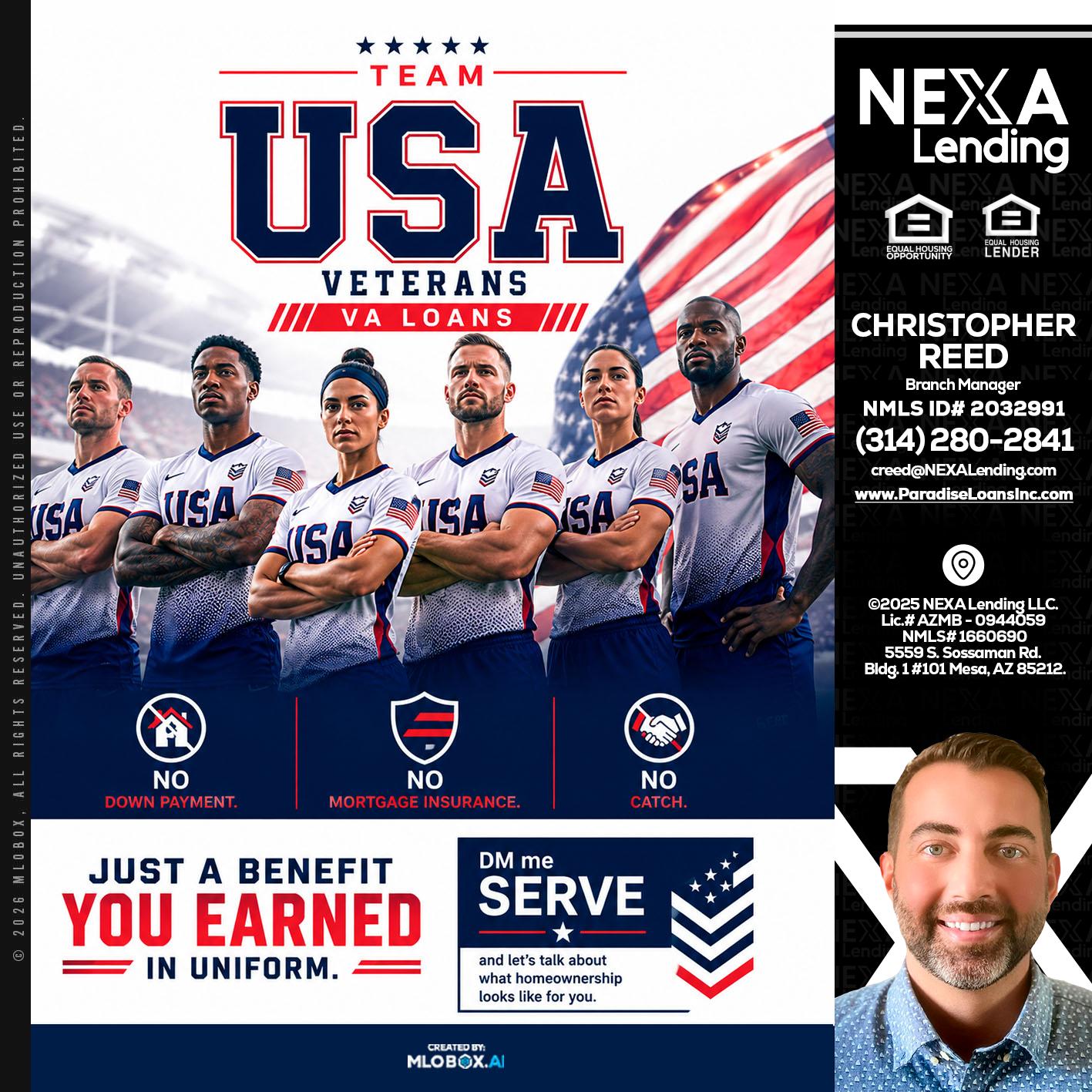 USA TEAM - Christopher Reed -Branch Manager