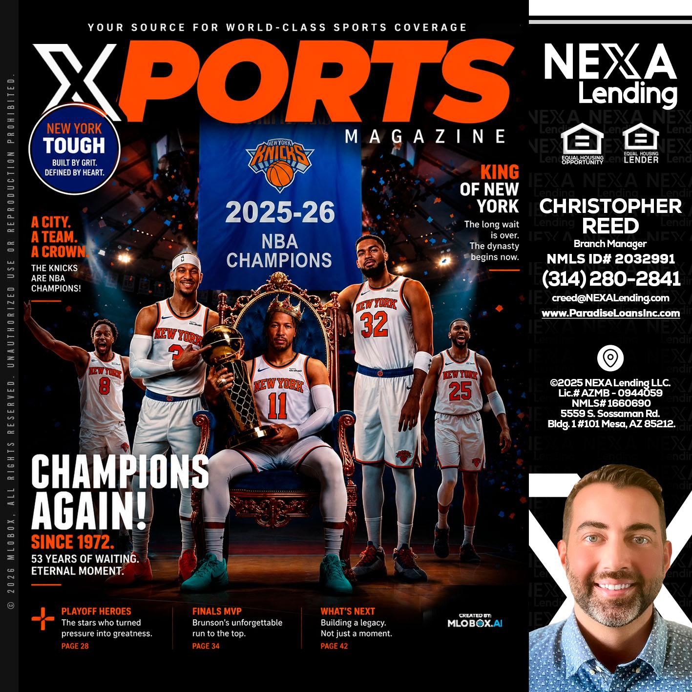 XPORTS MAGAZINE - Christopher Reed -Branch Manager