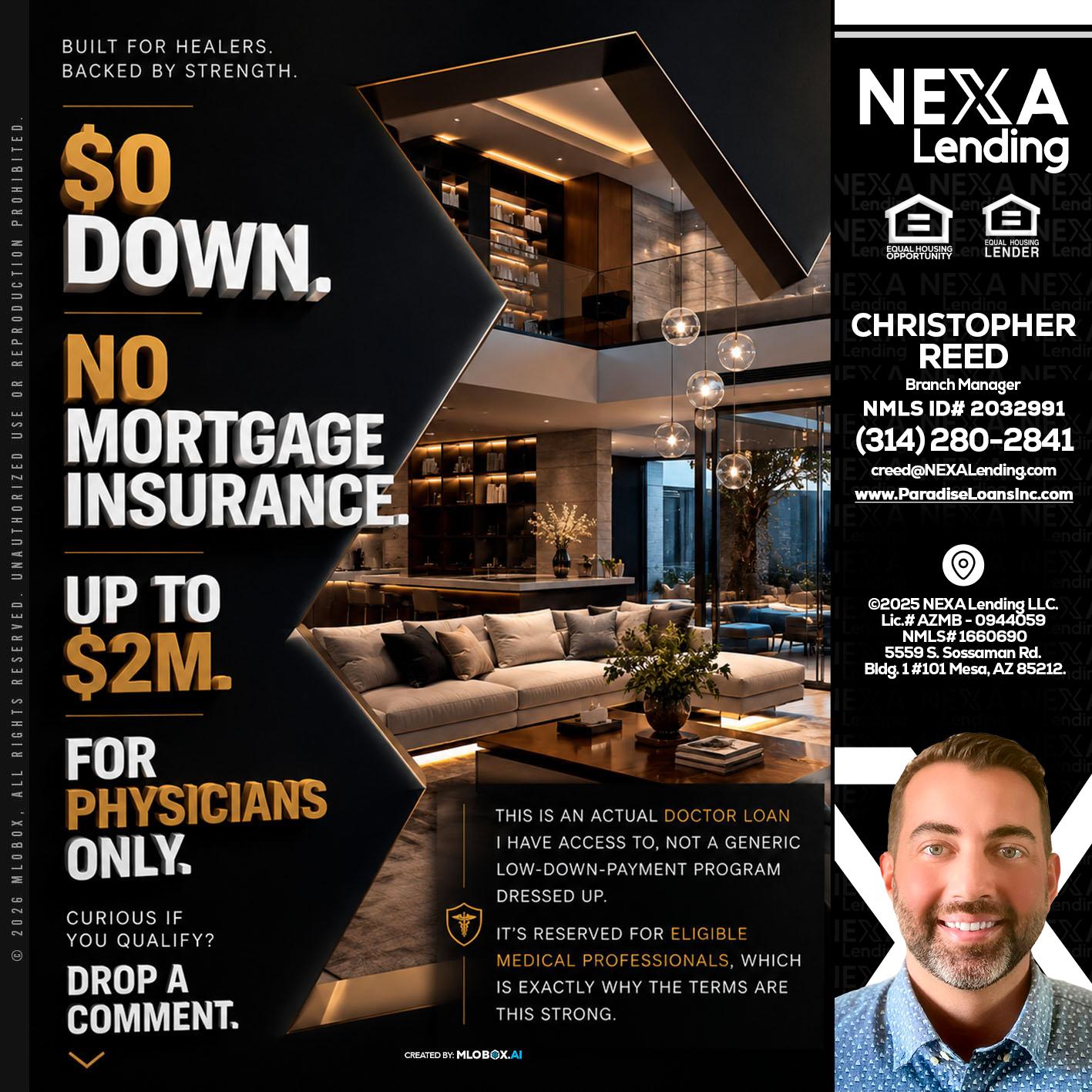 $0 DOWN - Christopher Reed -Branch Manager